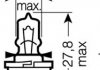 Лампа накаливания 12V 5W B10d OSRAM 64124 MF (фото 1)