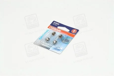 Лампа софитная вспомогат. освещения C5W 12V 5W SV8.5-8 (2 шт) blister OSRAM 6418-02B