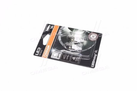 Лампа светодиодная W16W LED 12V 3W W2,1x9,5d LEDriving SL (Blistrer 2шт) OSRAM 921DWP-02B (фото 1)