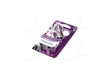 Лампа накаливания P21WVisionPlus12V 21W BA15s (компл. 2шт) PHILIPS 12498 VP B2
