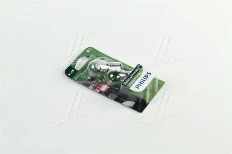 Лампа накаливания P21/5W12V 21/5W BAY15d LongerLife EcoVision (2шт) PHILIPS 12499LLECOB2