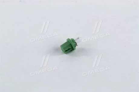 Лампа розжарювання BAX B8,5d Green 12V 2W PHILIPS 12604CP