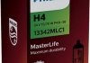 H4 MasterLife 24V 75/70W P43t-38 Вибрационная стойкость, что и у ламп MasterDuty + максимальная долговечность PHILIPS 13342MLC1 (фото 1)