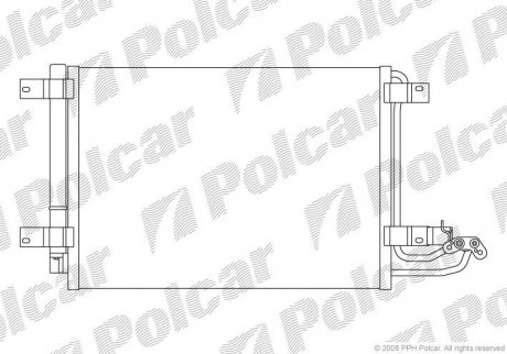 Радиатор кондиционера Polcar 1331K8C1 (фото 1)