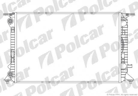 Радиатор охлаждения Polcar 133708-4