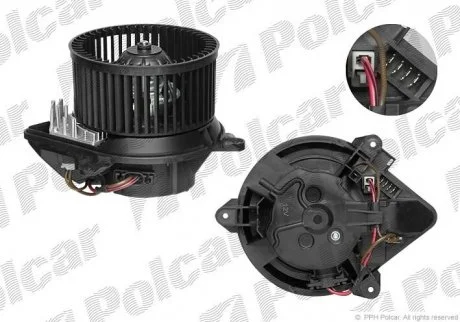 Вентилятор салона (+AC)  Citroen Berlingo/Peugeot Partner 96- Polcar 2324NU-2