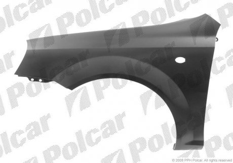 Крыло переднее правое седан универсал Chevrolet Lacetti 04-10 Polcar 250602 (фото 1)