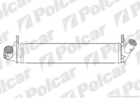 Інтеркулер Dacia Logan/Duster 1.5Dci 08- Polcar 2801J8-1