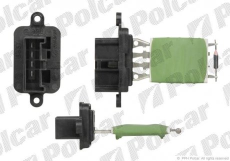 Реостат печки Fiat Panda, Punto, Doblo, Ducato 98- Polcar 3002KST-3 (фото 1)