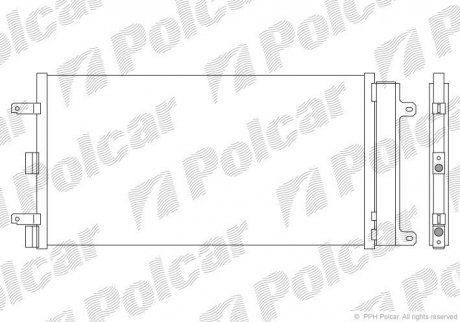 Радиатор кондиционера Polcar 3041K8C1