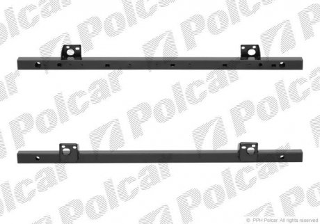 Усилитель переднего бампера нижняя часть -15 Fiat Doblo 09-,Opel Combo 11- Polcar 304207-4 (фото 1)