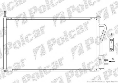 Радіатор кондиціонера Polcar 3201K8C1