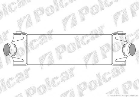 Интеркулер Ford Tranzit 2.4Tdci 06- Polcar 3248J8-1 (фото 1)