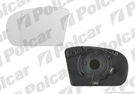Вставка наружного зеркала права Polcar 5003555E (фото 1)
