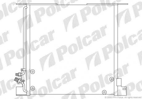 Радіатор кондиціонера Polcar 5012K8C1 (фото 1)