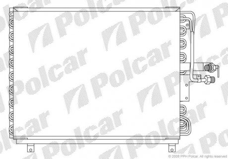 Радиатор кондиционера Polcar 5014K8A6