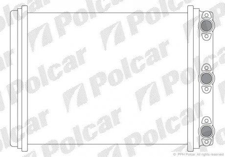 Радиатор печки DB W 124 Polcar 5014N8-1