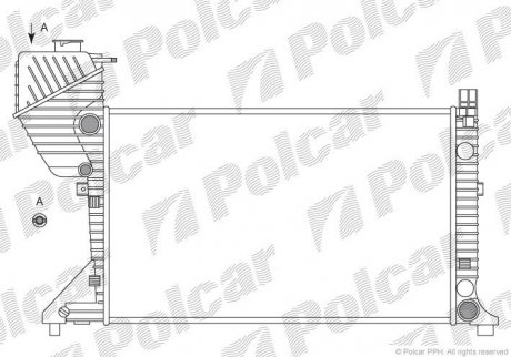 Радиатор основной MB Sprinter 2.2-2.7CDI 00-06 Polcar 506308A1