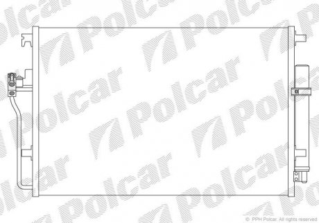 Радиатор кондиционера Polcar 5065K8C1S (фото 1)