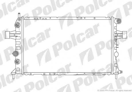 Радіатор Polcar 550808-3 (фото 1)