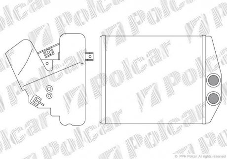 Радіатор обігріву Polcar 5518N8-2 (фото 1)