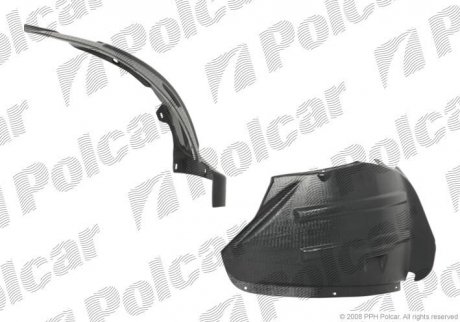 Подкрылок передний левый Citroen Jumper 02-06,Fiat Ducato 02-06,Peugeot Boxer 02-06 Polcar 5704FL-1 (фото 1)