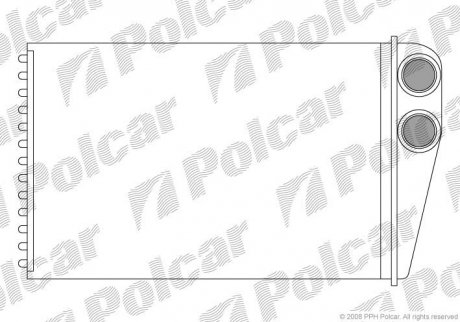 Радіатор пічки Renault Megane II 1.9 dCi 2002/09 > Polcar 6012N8-1 (фото 1)