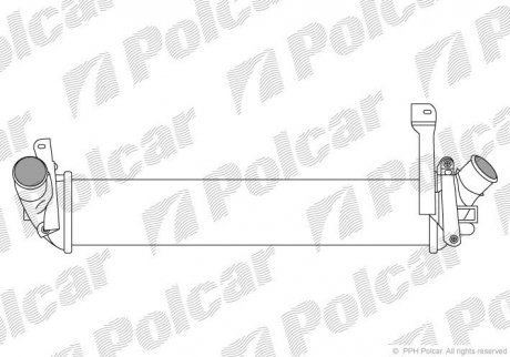 Интеркулер Renault Kangoo 1.5Dci 01- Polcar 6060J8-2