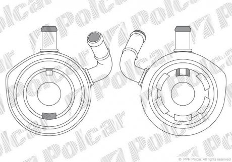 Радиатор масла Dacia Logan/Sandero/Renault Clio 1.5Dci Polcar 6060L8-1 (фото 1)