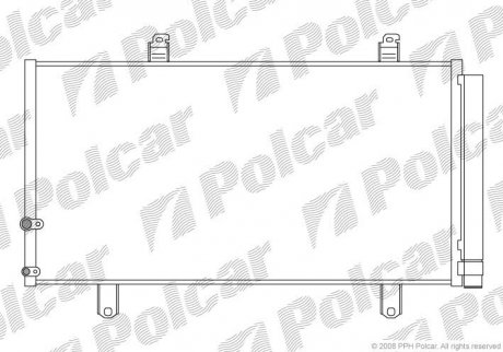 Радіатор кондиціонера Polcar 8138K8C1S (фото 1)