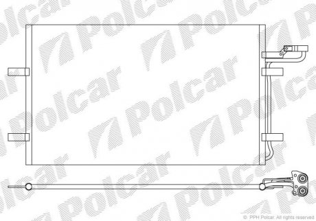 Радиатор кондиционера Polcar 9042K8C2S (фото 1)
