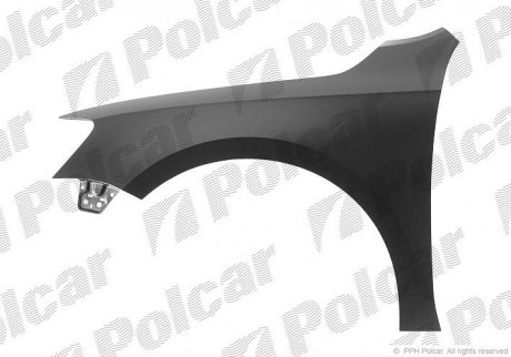 Крыло переднее VW Jetta 10- правое "без отверстия под поворотник" Tong Yang Polcar 950302 (фото 1)