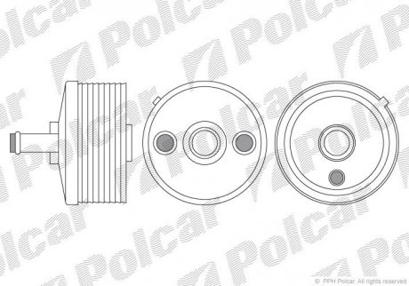Радіатор масляний Skoda/VAG/Audi/Seat 1.6-2.0 (AKП 6 ступ.).).) 02-14 Polcar 9513L8-2