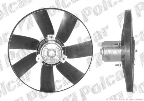 Вентилятор радиатора с моторчиком VW Golf III Passat 90- V Polcar 953823U1 (фото 1)