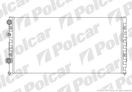 Радіатор охолодження VW Passat 1.6-2.9 02.88-05.97 Polcar 954708A2