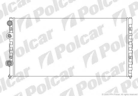 Радиатор охлаждения VW Passat 1.6-2.9 02.88-05.97 Polcar 954708A2