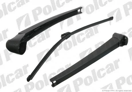 Рычаг щетки стеклоочистителя зад. 415mm Seat Ibiza V 08- Skoda Fabia 07-14 VW Tiguan 07-/Touran 03-10 Polcar 9578RWT1