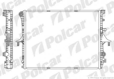 Радиатор охлаждения Polcar 958008-1