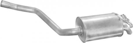 Глушитель алюм. сталь, задн. часть Mercedes W201 87- 2.5TD (13.65) POLMOSTROW 1365 (фото 1)
