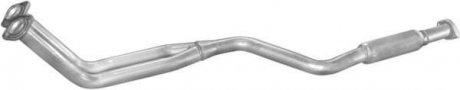 Глушник, алюміній. сталь, передн. частина Mercedes W124 85-89 200/200T (13.72) POLMOSTROW 1372 (фото 1)