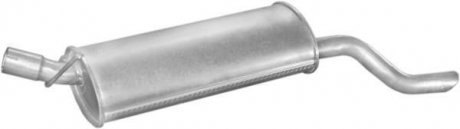 Глушитель алюм. сталь, задн. часть Opel Kadett E, Combo 85-93 1.3/1.6/1.7D (17.1 POLMOSTROW 17182 (фото 1)