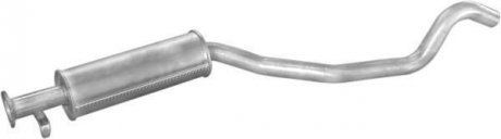 Глушитель алюм. сталь, средн. часть Opel Vectra 2.0/2.5 kat 88-95 (17.272) POLMOSTROW 17272 (фото 1)