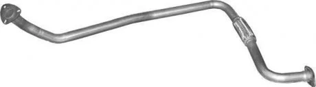 Глушник, алюміній. сталь, передн. частина Toyota Hi-Lux / VW Taro (26.207) Polmostro POLMOSTROW 26207