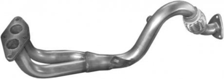 Глушник, алюміній. сталь, передн. частина VW Golf III 1.6i 94-97 1.6i Variant 94-95 POLMOSTROW 30454 (фото 1)
