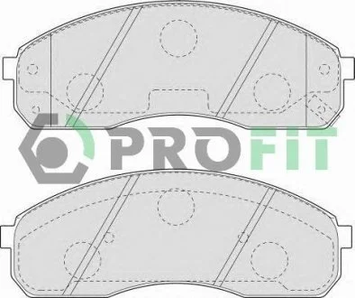Фото 1 - колодки гальмівні дискові PROFIT 5000-1595 Колодки гальмівні дискові PROFIT 5000-1595 (фото 1)