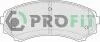 Колодки гальмівні дискові PROFIT 5000-1603 (фото 1)