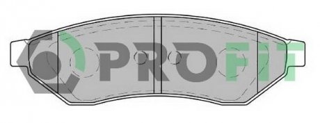 Колодки гальмівні дискові PROFIT 5000-1986 (фото 1)