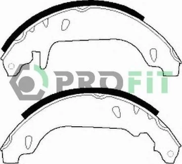 Фото 1 - колодки тормозные барабанные PROFIT 5001-0243 Колодки тормозные барабанные PROFIT 5001-0243 (фото 1)