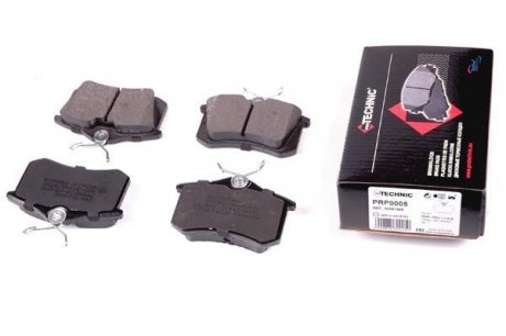 Тормозные колодки дисковые зад. Citroen/Peugeot/Renault/VAG (17mm) PROTECHNIC PRP0005 (фото 1)