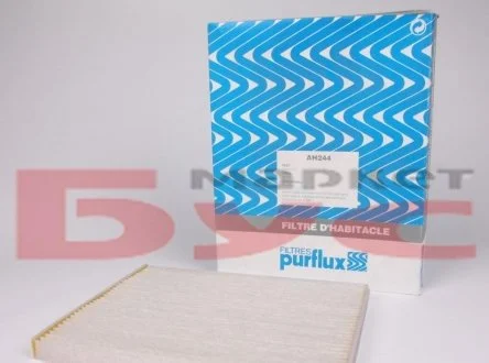 Фильтр салона FIAT GRANDE PUNTO 10/05-; OPEL CORSA D 1.3CDTI 2006- Purflux AH244 (фото 1)
